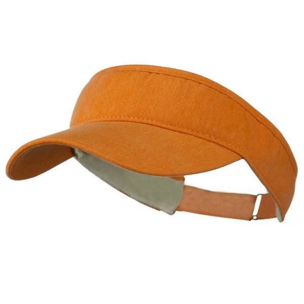 Breeze Sun Plain Strap Back Visor - Tangerine W38S39F - C111C0NBRK9