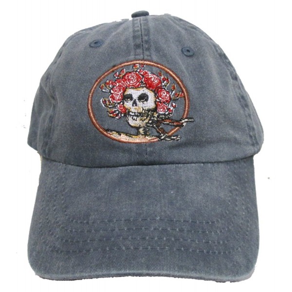 Grateful Dead Skull and Roses Embroidered Baseball Cap - CJ128HKJ6OH