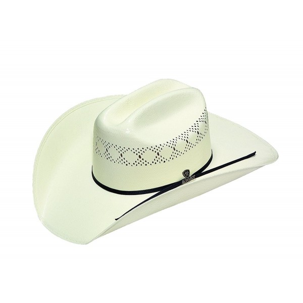 Ariat Men's Double S 10X Straw Cowboy Hat - Natural - CT127NM6E0J