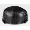 Leather Duckbill Vintage Newsboy Hat Black
