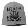 Life In The Slow Lane Sloth Lovers Beanies Cap - Deep Heather - CQ12O87HA1C