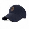CHOSUR Classic Cotton Dad Hat Adjustable Low Profile Baseball Cap Unisex Solid Color Caps - Dark Blue - CF180EMHQZH