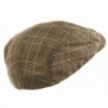 MG Plaid Newsboy Brown Large in Men's Newsboy Caps