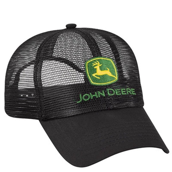 John Deere All Mesh Black Cap - C212O2TZRJJ