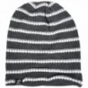 VECRY Slouchy Beanie Crochet Stripe Grey