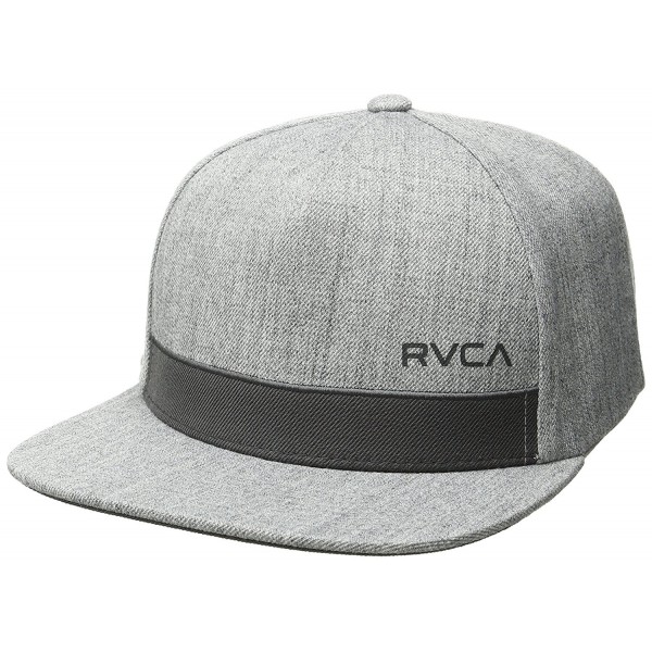 RVCA Men's Sea Drift Snapback Hat - Grey Heather - C812IKLRGQX