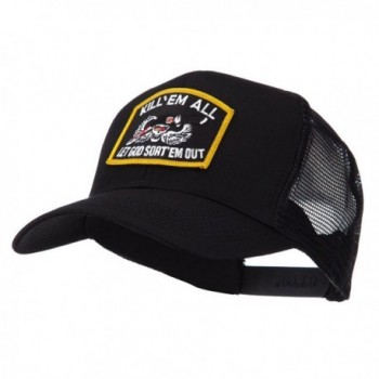Skull and Choppers Embroidered Military Patched Mesh Cap - Kill - C211FITPA8B