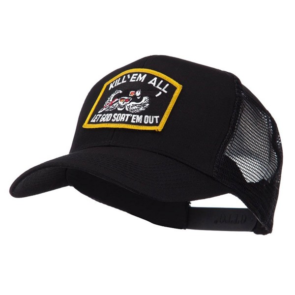 Skull and Choppers Embroidered Military Patched Mesh Cap - Kill - C211FITPA8B