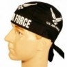 Skull Cap Biker Caps Headwraps Doo Rags - U.S. Air Force on Black - CK12ELHMSQ3