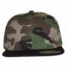 NGH Two Tone Green Camouflage and Black Bill - Flat Bill Snapback. - CD11GMHG4C5