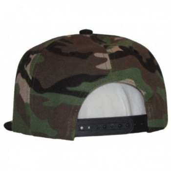 Tone Green Camouflage Black Bill in Men's Baseball Caps