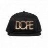 DOPE 24K Gold Logo Snapback Hat One Size Black - CX1272Y2ER5