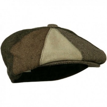 Mens Multi tone Wool Apple Cap in Men's Newsboy Caps