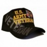 Army Baseball Cap US Veteran V American Flag USA Hat United States - Army Veteran Cap Black Side Shadow - CN187WT0OTK