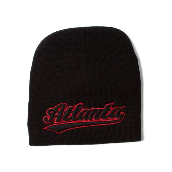 City Caps Cuffless Winter Beanie - Atlanta - Black - CU129PMLBHV