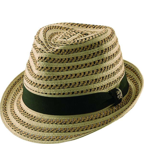 Tommy Bahama Men's Deluxe Paper Braid Fedora Hat - Natural - CV11DC9B6TR