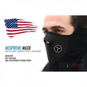 B2Ful Store - NEW Black - Half Face Mask - Motorcycle - Ski - Neck Warmer - CN11JPX9OYD