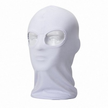 Maoko Face Mask Balaclava Warmer Thermal Ski Wear Mask Beanie Cs Hat Black - Bp-white - CE12LAAVK3J