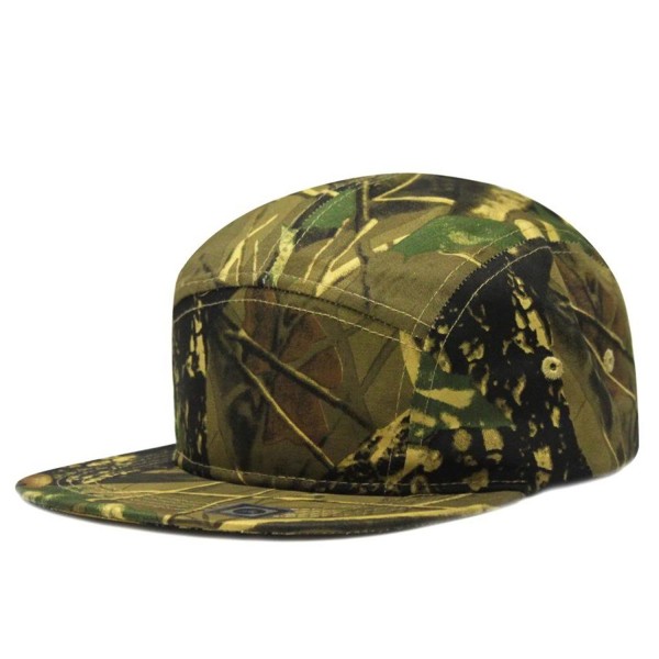 City Hunter Cn580p Plain Camouflage 5 Panel Biker Hat (4 Colors) - Forest camo - CR11K1F8S9V