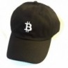 Black Bitcoin Adjustable Embroidered Hat - CT1880KAZL6