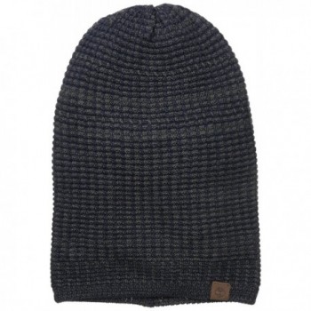 Timberland Men's Reversible Space Dye Slouchy Beanie - Vintage Indigo - CL11KEO4NA1