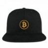 Trendy Apparel Shop Bitcoin Embroidered Cotton Flat Bill Mesh Back Trucker Cap - Black - CY185YHQAZR