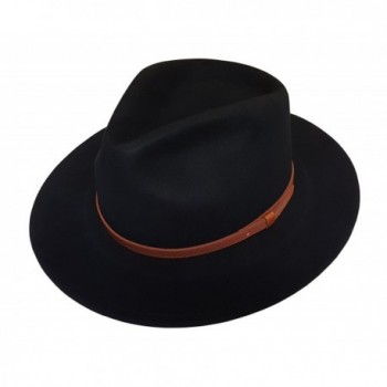 Crush able Outback Leather Safari Fedora in Men's Fedoras