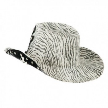 Zebra Cross Decal Cowboy Hat