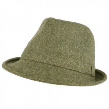 Men's Winter Classic Wool Solid Fedora Trilby Gangster Mob Cap Hat - Gray - C2116QO1EKL