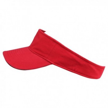 Blank Washed Sandwich Cotton Visor in Men's Visors