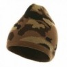 Camo Design Beanie-Camel Brown Khaki - CS111XOTA77