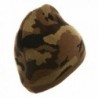 Camo Design Beanie Camel Brown Khaki in Men's Skullies & Beanies