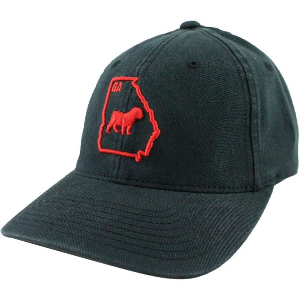 Original I Bulldog Georgia Flexfit Cap - Black - CF128B9MZWT