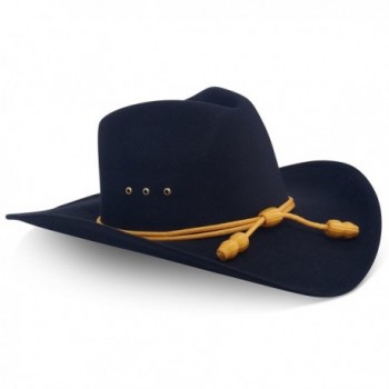 Western Cowboy Hat - Cavalry Band - Black - Pinch Front - C511H7LT6PR