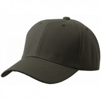 Plain Adjustable Velcro Baseball Charcoal in Men's Baseball Caps