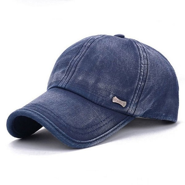 GTI Washed Cotton Blend Golf Hip-hop Cap Sports Adjustable Outdoor Hat - Blue - CH17YC9DLUZ