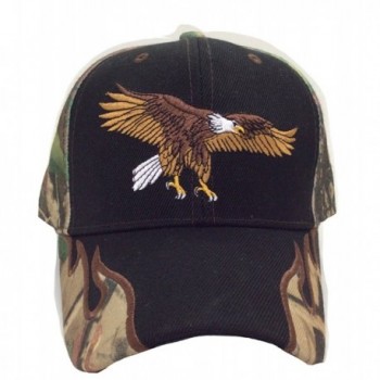 Camo Wave Cap Hat Embroidered Eagle Soar - CX11QBU6PAX