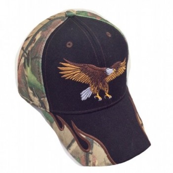 Camo Wave Embroidered Eagle Soar in Men's Skullies & Beanies