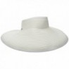 Scala Women's Packable Paper Braid Visor - White - CX11FCU1SBZ