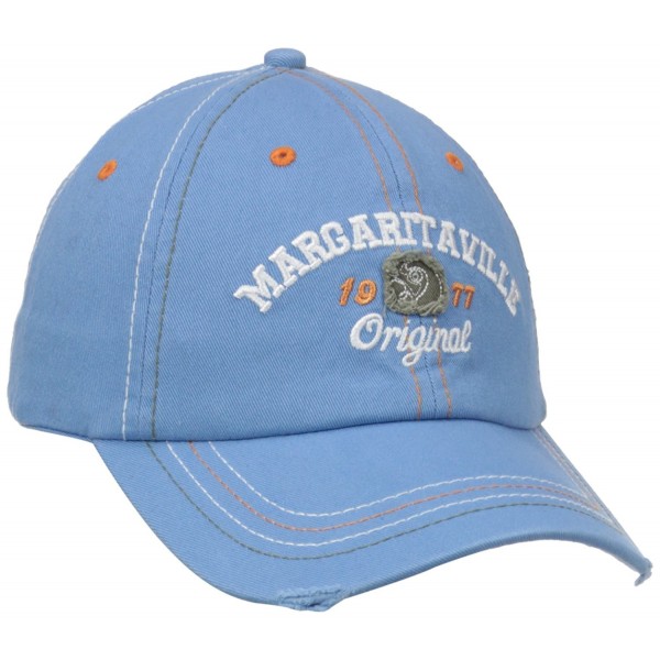 Margaritaville Men's Applique Logo Hat - Blue - CQ11NJU822D