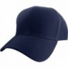 DealStock Plain Fitted Sized Curved Visor Baseball Cap (15+ Colors 9 Sizes) - Navy - C411VZ25Y1J