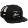 Quiksilver Men's Roper Trucker Hat - Black - CK120O3FSB5