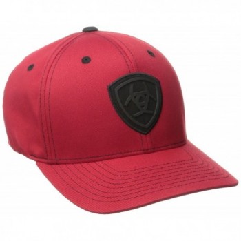 Ariat Men's Red Black Flex Fit Hat - Red - CL11PTYP6ML