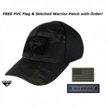 Condor Flex Tactical Cap (MultiCam Black) + FREE Velcro Flag & Warrior Patch - CV12K7Y7WMJ