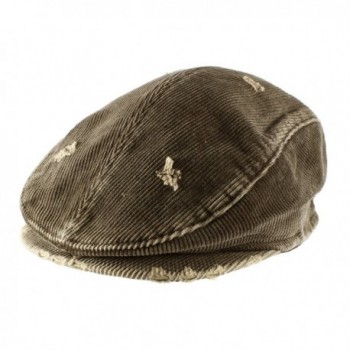 Morehats Men's Women's Unisex 100% Cotton Vintage Corduroy Newsboy Cap Gatsby Hat - Chocolate - C811LLY6YPV