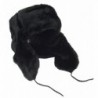 Russian Winter Shapka Ushanka BLACK metric in Men's Skullies & Beanies