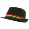 Rasta Fedora Hat - Black Pinstripe W19S46D - C3114F3AH6L