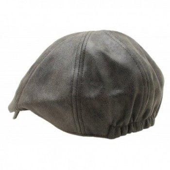 Leather Urbane Driving Gatsby Newsboy in Men's Newsboy Caps