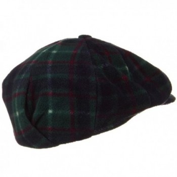 Fleece Winter Newsboy Hat Green in Men's Newsboy Caps