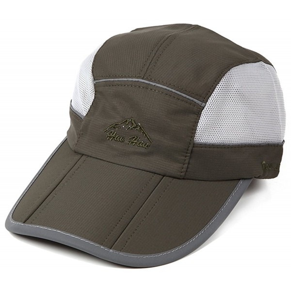 i-select Reflective Running Cap Mesh Foldable - Army Green - CC182KS2KLO